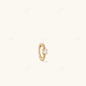 0.061CTW Lab Grown Diamond Beaded Mini Earring