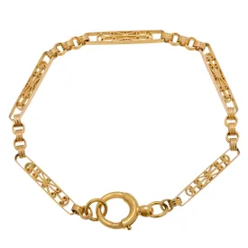 Antique 18ct Gold Fancy Link Bracelet