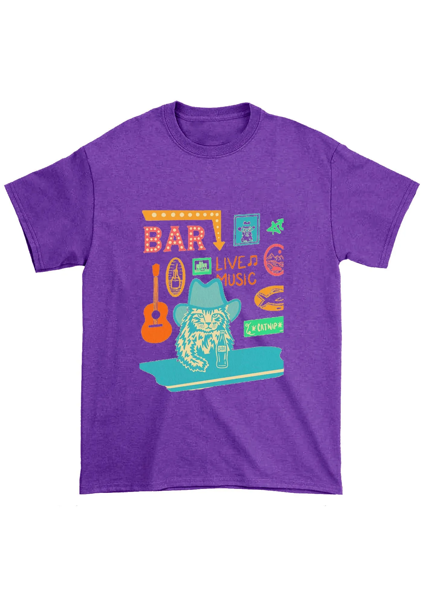 Bar Live Music Catnip Soda Chunky Shirt