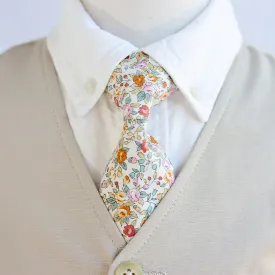 Boy's Necktie / Blossoms In Yellow