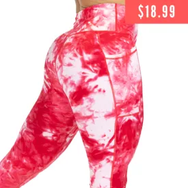 Dye Hard Leggings | Red