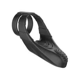 Forto F-48: Double Silicone Cock Ring with Vibrating Perineum Stimulator