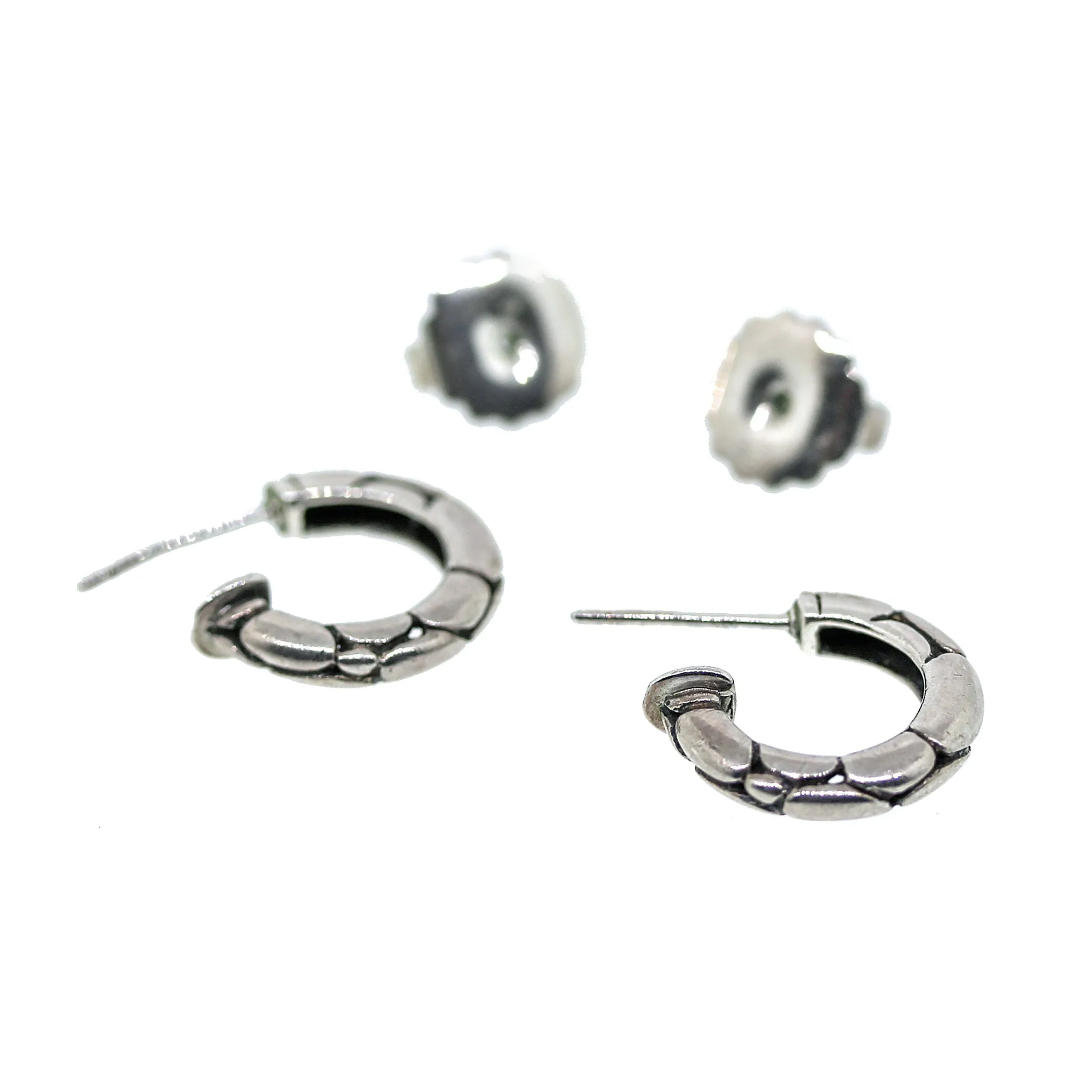 John Hardy Kali Pebble Disc Drop Earrings