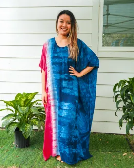 K0963- Shibori Tie Dye Kaftan