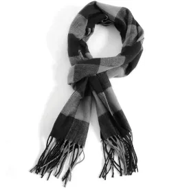 Men's Scarves Classic Arrival Winter Plaid Scarf Tassel Edge