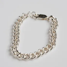 Sterling Silver Chain Link Bracelet - Choose Your Width