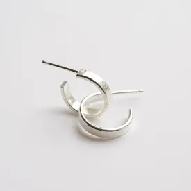 Tiny Hoop Earrings in Sterling Silver